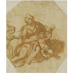 ZUCCARO Federico 1540-1609,MADONNA AND CHILD WITH THE INFANT SAINT JOHN THE B,Sotheby's 2011-01-26