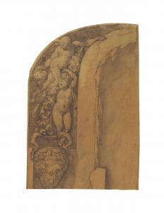 ZUCCARO Taddeo 1529-1566,Design for an arched wall decoration,Christie's GB 2013-12-05