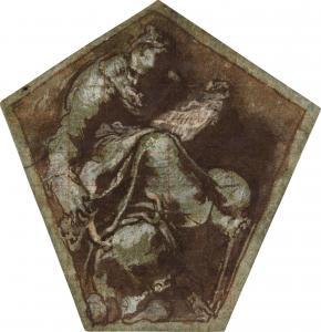 ZUCCARO Taddeo 1529-1566,Study for a Pendentive: St. Luke,Sotheby's GB 2023-01-25