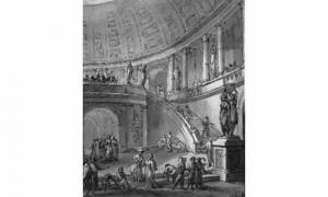 ZUCCHI Antonio Pietro 1726-1795,Personnages dans une architecture antique Pi,1771,Beaussant-Lefèvre 1999-03-24