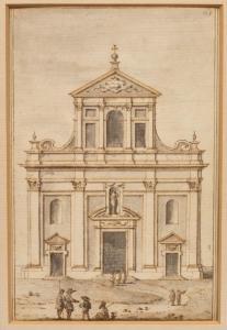 ZUCCHI Francesco,The Facade of the Church in Palermo,Simon Chorley Art & Antiques 2021-11-23