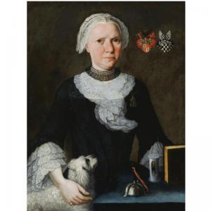 ZUGER Martin Leon Zeuger 1700-1700,PORTRAIT OF MARIA FRANCISCA ELISABETH VON THURN U,1759,Sotheby's 2008-09-30