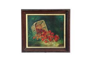 ZUILL Abbie Luella 1856-1921,STILL LIFE WITH STRAWBERRIES,Garth's US 2014-03-15