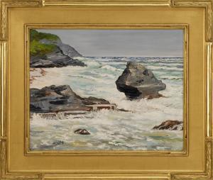 ZUILL Mary 1916,Waves off a rocky coast,Eldred's US 2015-09-26