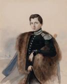 ZUKOWA Johann,Portrait of a lieutenant in the Communication Line,1838,Christie's GB 2009-10-12