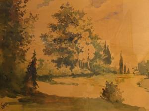 ZULKIS Samuel 1914-1995,Landscape,Montefiore IL 2018-02-27