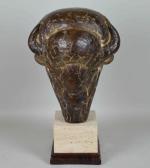 ZULLO Rod 1965,BRONZE BISON BUST,Dargate Auction Gallery US 2016-11-27