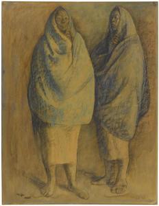 ZUNIGA Francisco 1912-1998,Dos mujeres de pie,1965,Bonhams GB 2016-11-16