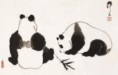 ZUOREN WU 1908-1997,TWO PANDAS,Cheng Xuan CN 2009-05-31