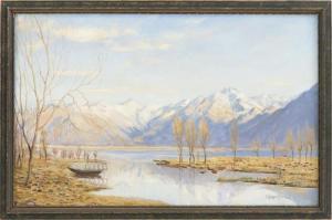 ZUPPINGER Ernst Theodor 1875-1948,View of the Alps,1931,Eldred's US 2018-01-19
