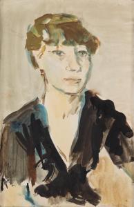 ZURKINDEN Irene 1909-1987,Selbstporträt,Beurret Bailly Widmer Auctions CH 2024-03-20