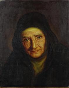 ZVETKOFF Alexis 1892-1970,Portrait de religieuse,Monsantic BE 2023-02-12