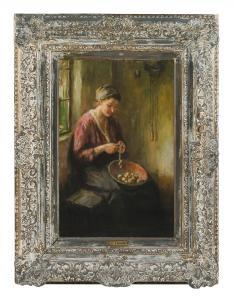 ZWAAN Cornelis Christiaan 1882-1964,The potato peeler,Eldred's US 2019-06-13