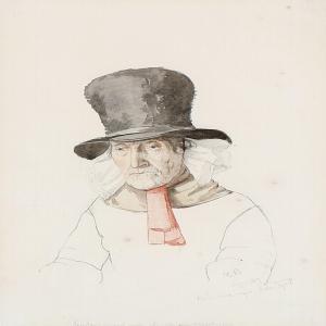 ZWEIDORFF Frederik 1816-1865,Three portraits, one depicting Thorvaldsen,Bruun Rasmussen 2016-01-25