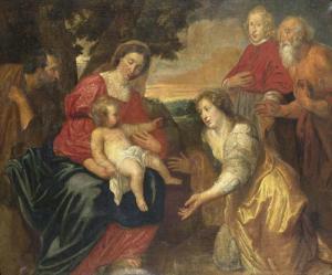 ZYLVELT van Antony,The Holy Family with Saints Catherine and Hieronym,Galerie Koller 2006-09-18